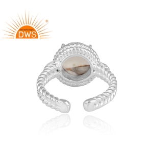 Natural Mojave How lite Gemstone <b>Ring</b> Jewelry Supplier Fine 925 Sterling Silver Handmade <b>Statement</b> <b>Ring</b> Jewelry Manufacturer - Product Image 4