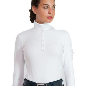 Stylish Women's <b>Equestrian</b> Shirts Ideal for Riding Events with Long Sleeve Tops Quick-dry Attire Baselayers and Show Tops - Product Image 6