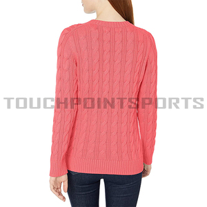 Pull à col montant pour femme, chandail à blocs de couleurs, gilet côtelé, fabrication en tricot, vente en gros - Product Image 2