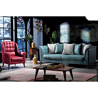 Ensemble de canapés Chesterfield modernes en bois massif, design capitonné, sans taxes, pour appartement, école, hôpital, entrepôt, atelier