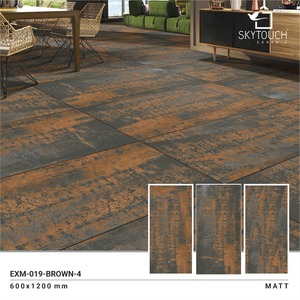 ไม้สีน้ำตาลผลอินเดีย9มิลลิเมตรชนบทกระเบื้องพอร์ซเลน1200X600ขนาดสำหรับปูพื้นพรีเมี่ยมกระเบื้องโมเสค600x600 - Product Image 2