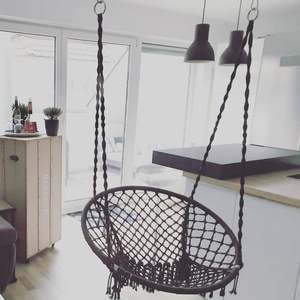 Vintage Macrame Swing Chair Hanging Chair <b>Hammock</b> Swing - Product Image 1