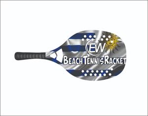 Raquettes de beach tennis avec face en fibre de carbone de 20 mm, poignée en fibre de carbone, filet en fibre de verre, poids 310-330 g, longueur 50 cm - Product Image 5