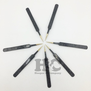 ใหม่แหนบต่อขนตาสีดำตรงแหนบสแตนเลสแบบกำหนดเองสำหรับการต่อขนตาโลโก้นำเสนอขนมิงค์ - Product Image 2