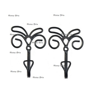 ชุดตะขอแขวนเหล็กสีดำ3ชิ้นตะขอแขวนผนังดีไซน์สวยปรับขนาดได้ - Product Image 3