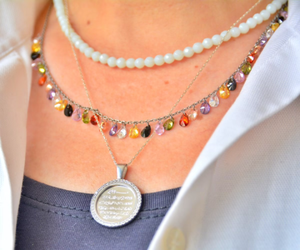 Argent Ayatul kursi Collier Zircon Ayatal Qursi Bijoux Coran Gravé Art Arabe Doa Écrit Cadeau Coran Mots Al Baqarah - Product Image 5