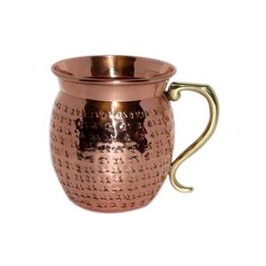 Tasse en cuivre pur martelée à la main, chope, gobelet personnalisés pour décoration et cadeaux, ml - Product Image 2