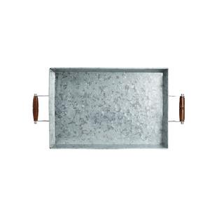 Plateau de service en métal fini cuivre fait à la main avec poignée décorative fantaisie Design original personnalisable par le fabricant - Product Image 2