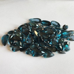 Topaze bleue de Londres naturelle de qualité AAA pierre précieuse en vrac de haute qualité certifiée IGI belle couleur bleue polissage parfait pour les bijoux - Product Image 2