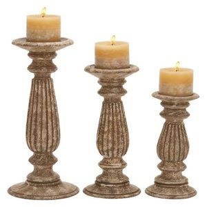 Support de bougie en bois naturel, porte-bougie 100% en bois pur, meilleur Design fait à la main, pour Festivals, mariage - Product Image 1