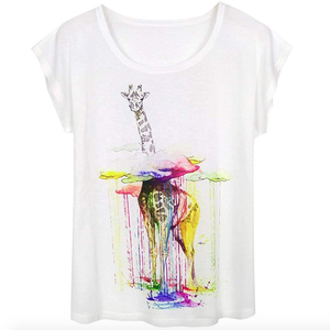 T-shirts graphiques pour femmes, T-shirts pour femmes de grande taille T Shirt Jersey Blank Casual Printed Knitted Regular y2K T-shirts - Product Image 2