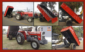 Remorque de basculement hydraulique de ferme pour le transport efficace des matériaux agricoles - Product Image 2