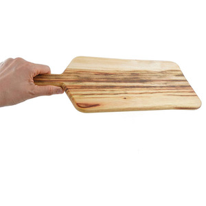 Planche à fromage rectangulaire en bois d'acacia avec poignée Éco-Style Ombre naturelle Articles de cuisine en bois dur avec trou pratique - Product Image 4