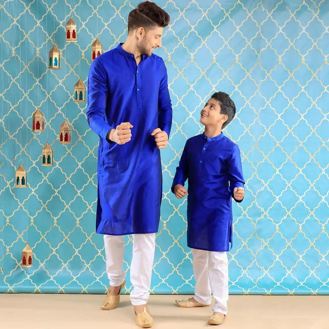 Katoen Kurta Pyjama Indian Traditionele Trouwjurk Katoenen Shirt Jongens Overhemd Kinderen Shirt Jurk