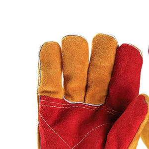 ถุงมือเชื่อมหนังวัวแยกทนความร้อนมาใหม่2022ผลิตตามสั่ง - Product Image 6