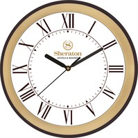 Horloges Murales de Designers Style Décoration pour Salon Bois Grand Rond Papier Imprimé Vente en Gros Corps Vintage Innovant