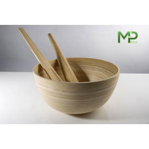 Best Price Vietnam Natural Living Salad <b>Bamboo</b> <b>Bowl</b> Export in Bulk - Product Image 3