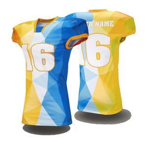 Venta al por mayor OEM personalizado fútbol americano Jersey alta calidad 100% poliéster transpirable camisas uniforme de talla grande conjuntos impresos - Product Image 5