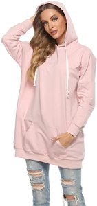 Women's Hot Fashion <b>Oversized</b> Gym Joggers <b>Hoodie</b> Custom Made with <b>Long</b> Breathable Terry Fabric Plus Size for Winter Sports - Product Image 4