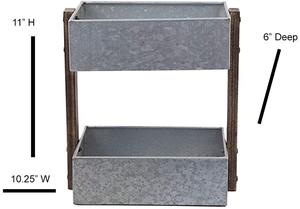 Le plus récent support d'outils de cuisine galvanisé à 2 niveaux de conception, parfait pour des solutions de stockage et d'organisation élégantes - Product Image 4