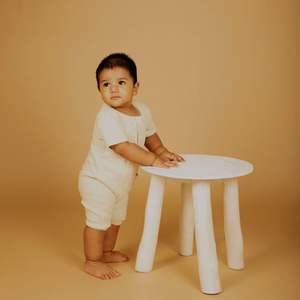 Monos de algodón orgánico Unisex con certificación GOTS, peleles informales de verano para bebés, niños y niñas de 0 a 3 meses, Color sólido, mangas cortas para dormir - Product Image 3