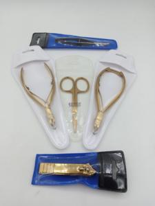 Cortacutículas de acero inoxidable para uñas, herramienta profesional de calidad con logotipo personalizado, de plasma dorado, al por mayor - Product Image 4