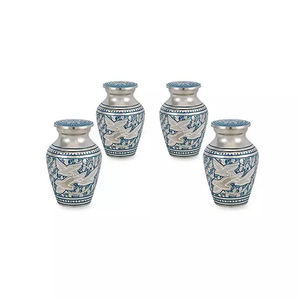 Unique Handcrafted Design Aluminium <b>Small</b> Keepsake <b>Urn</b> <b>for</b> <b>Human</b> <b>Ashes</b> Mini Cremation <b>Urn</b> - Product Image 2