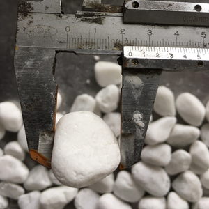 Usine du Vietnam en gros galets blancs de neige pierre ronde naturelle pour jardin parc paysage décoratif pierre de gravier - Product Image 1