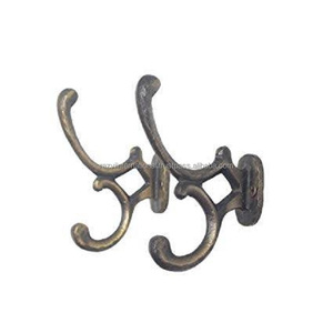 อลูมิเนียมหล่อนิกเกิลชุบเขากวางออกแบบขายส่งเสื้อตะขอและไม้แขวนเสื้อ - Product Image 3