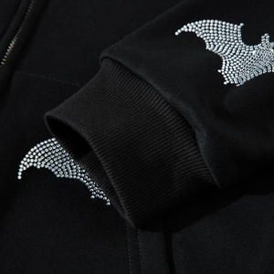 Sudadera con Capucha de Forro Polar para Invierno, Diseño 2022, Unisex, con Cremallera Completa, Personalizada con Pedrería, 100% Algodón - Product Image 6