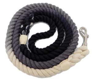 Laisse pour chien, en coton ombrée, tressée multicolore, 5 pieds - Product Image 1