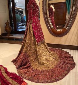 Stylish-Trendy-Floor-Length long <b>top</b> Lehenga Bridal Dress with Embellished in crystal glass beads stone work for Wedding=2021 - Product Image 2