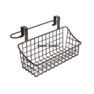 Cesta de Pared Rectangular de Metal de Alta Calidad para Almacenamiento de Alimentos en la Cocina, Diseño Vintage Ecológico por ELEGANT DESIGNS - Product Image 5