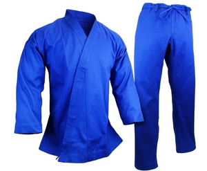 Unisex 100% cotton plain cheap high quality karate / martial arts uniforms - Product Image 6
