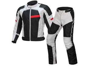 Traje de moto de cuero personalizado para hombres-Overol protector impermeable y transpirable para todas las estaciones - Product Image 5