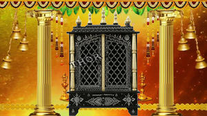 Pooja-mander de madera para el hogar, artesanía, templo de madera, Estilo Vintage, diseñador, decoración de oficina - Product Image 4