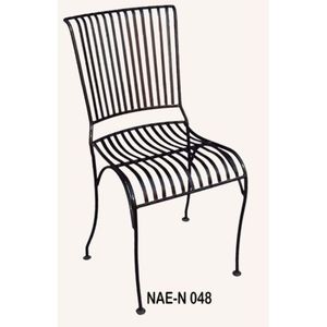 Chaise de salle à manger industrielle en similicuir, finition acier inoxydable, design antique, extensible et réglable, pour villa, appartement, maison, hôtel - Product Image 1