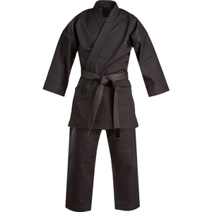 ชุดยูโด BJJ สีดำ สำหรับผู้ใหญ่ 男女  ผ้าฝ้าย 100% ทนทาน เหมาะสำหรับศิลปะการต่อสู้ ทรงปกติ - Product Image 1