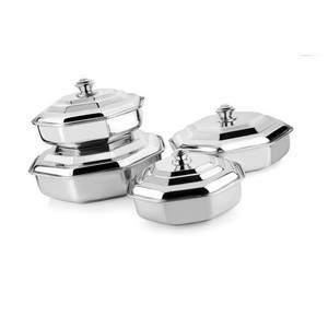 Plat de service octogonal en acier inoxydable - Product Image 2