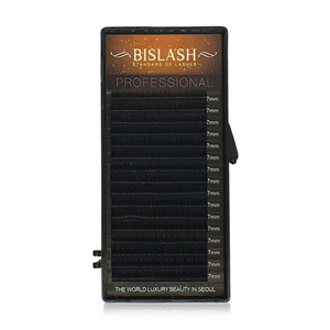 635) Vassoio di ciglia singole BISLASH Volume Lash L+ curl, produttore coreano di ciglia - Product Image 4