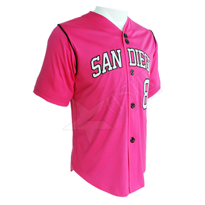 Nueva Llegada, Jersey de Béisbol Azul 100% Poliéster, Ropa Deportiva Transpirable Antibacteriana, Patrón de Sublimación Personalizado, Talla Grande - Product Image 5