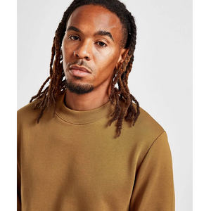 Sudadera Corta Extra Grande de Algodón Grueso con Cuello Redondo y Logotipo Personalizado para Hombre, Estilo Urbano - Product Image 5