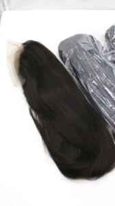 Perruque Remy à lace transparente pour femmes noires, EXTENSION de cheveux humains vierges lisses de haute qualité, prix en gros - Product Image 4