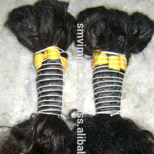 Extensiones de cabello humano indio virgen Remy sin procesar 100%, máquina de extensiones de cabello humano a granel de alta calidad, trama doble, cabello de todos los colores - Product Image 3