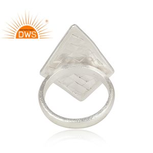 <b>Green</b> Onyx Gemstone Ring Handmade Square Shaped Sterling silver Statement Ring <b>Jewelry</b> Manufacturer - Product Image 4