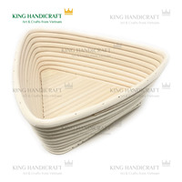 Panier de démonstration de pain rond en rotin fait à la main, panier personnalisé