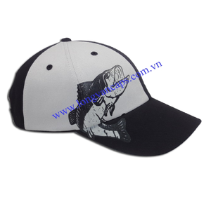 Casquettes de baseball 6 panneaux de style sportif moderne en gros, respirantes, imperméables, 100% coton, unisexe, motif imprimé - Product Image 1