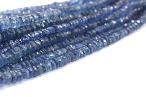 Cuentas Rondelle facetadas de piedras preciosas de cianita Natural, tamaño 3,5-6 MM, fabricación de piedras semipreciosas, joyería DIY 2020 Popular - Product Image 5