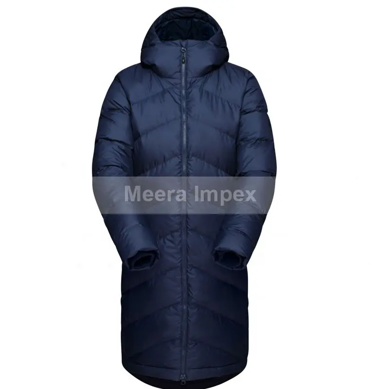 Parka à capuche pour femme, manteau court de couleur Marine, veste personnalisée, de haute qualité, en vente, 2021