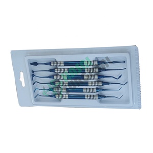 Juego de Instrumentos dentales, 6 piezas, punto chapado, relleno compuesto, escalador dental - Product Image 4